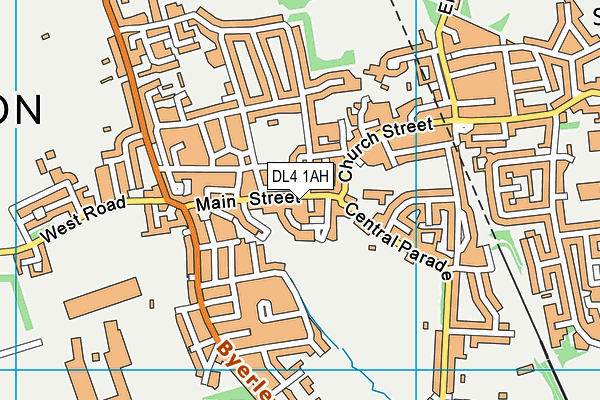 DL4 1AH map - OS VectorMap District (Ordnance Survey)