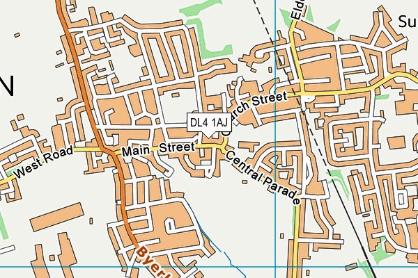 DL4 1AJ map - OS VectorMap District (Ordnance Survey)