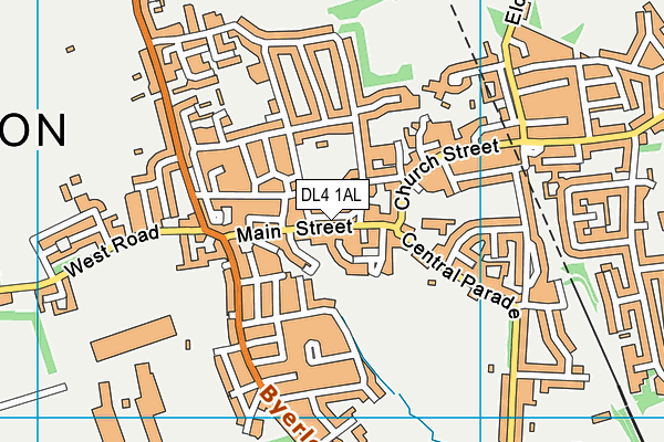 DL4 1AL map - OS VectorMap District (Ordnance Survey)