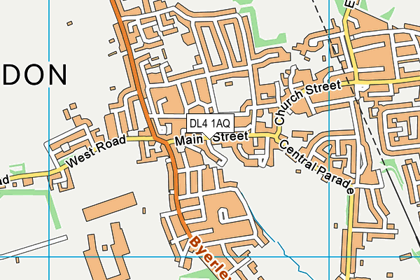 DL4 1AQ map - OS VectorMap District (Ordnance Survey)