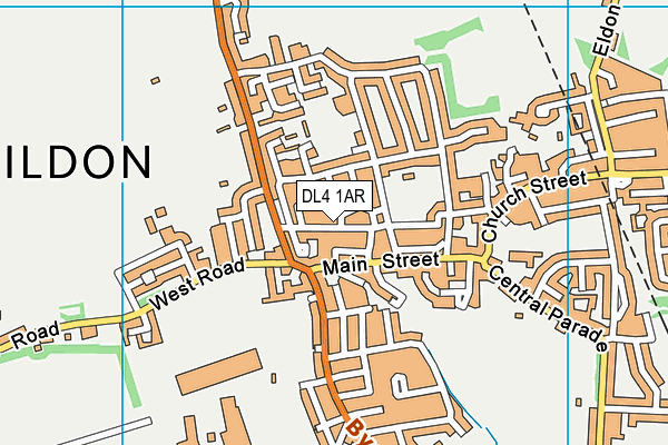 DL4 1AR map - OS VectorMap District (Ordnance Survey)