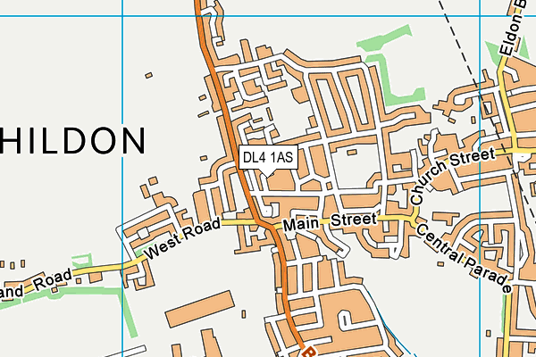 DL4 1AS map - OS VectorMap District (Ordnance Survey)