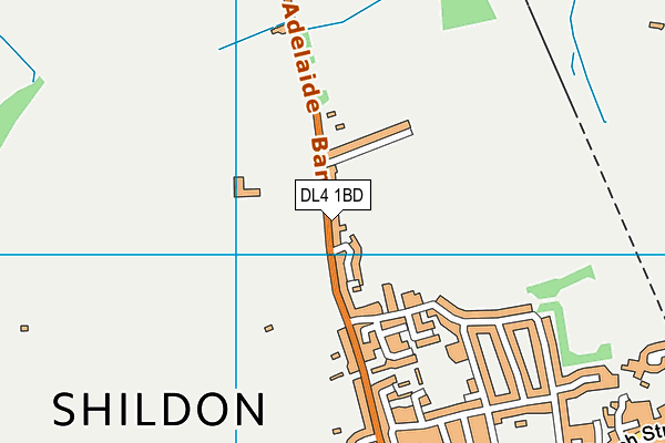DL4 1BD map - OS VectorMap District (Ordnance Survey)