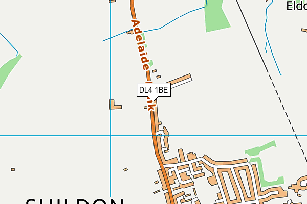 DL4 1BE map - OS VectorMap District (Ordnance Survey)