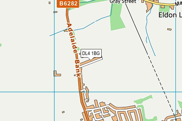 DL4 1BG map - OS VectorMap District (Ordnance Survey)