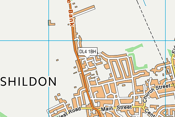 DL4 1BH map - OS VectorMap District (Ordnance Survey)