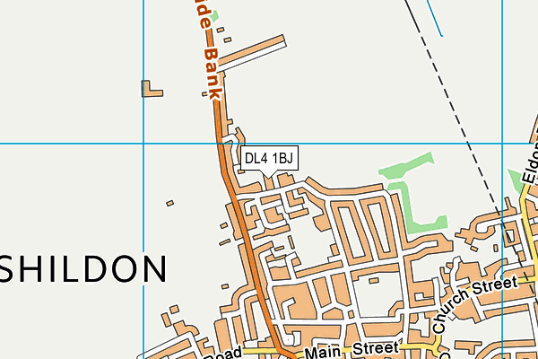 DL4 1BJ map - OS VectorMap District (Ordnance Survey)