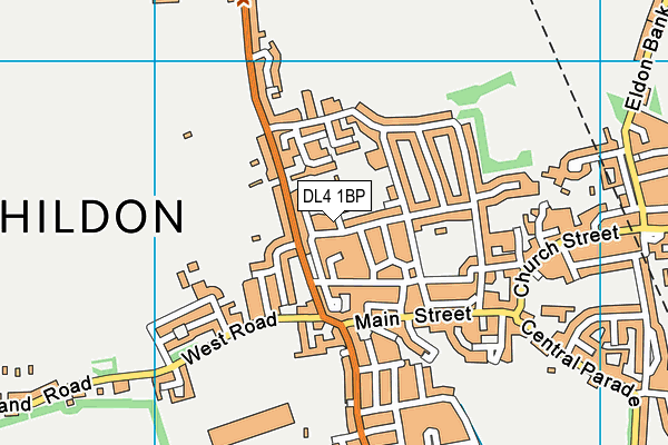 DL4 1BP map - OS VectorMap District (Ordnance Survey)
