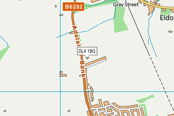 DL4 1BQ map - OS VectorMap District (Ordnance Survey)