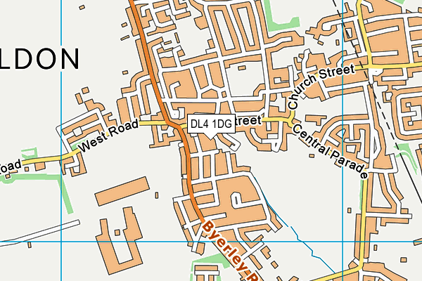 DL4 1DG map - OS VectorMap District (Ordnance Survey)