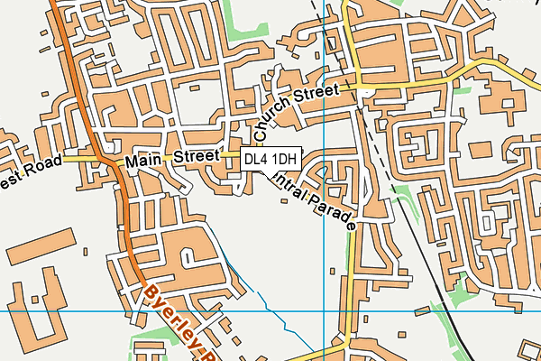 DL4 1DH map - OS VectorMap District (Ordnance Survey)