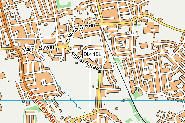 DL4 1DL map - OS VectorMap District (Ordnance Survey)