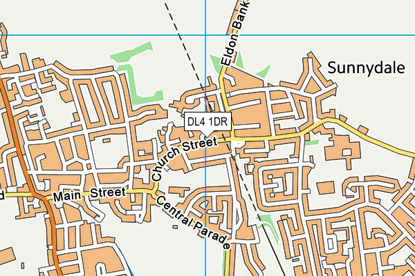 DL4 1DR map - OS VectorMap District (Ordnance Survey)