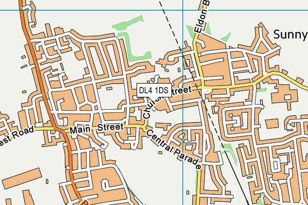 DL4 1DS map - OS VectorMap District (Ordnance Survey)