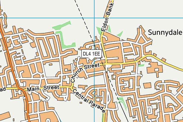 DL4 1EE map - OS VectorMap District (Ordnance Survey)