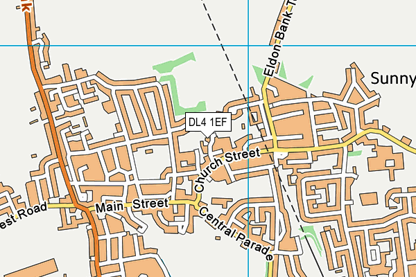 DL4 1EF map - OS VectorMap District (Ordnance Survey)