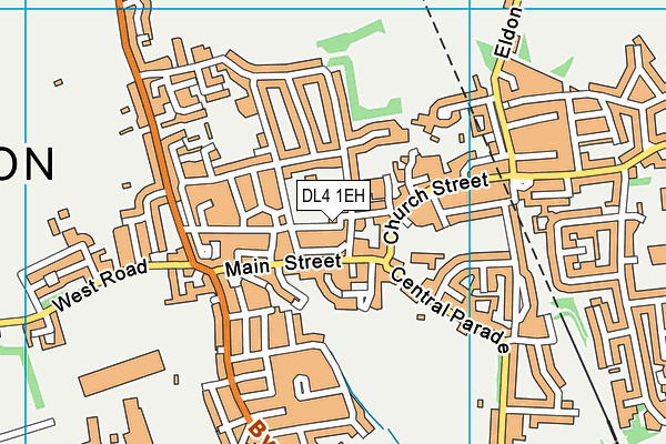 DL4 1EH map - OS VectorMap District (Ordnance Survey)