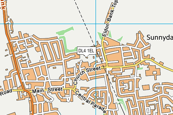 DL4 1EL map - OS VectorMap District (Ordnance Survey)