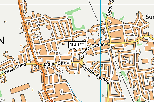 DL4 1EQ map - OS VectorMap District (Ordnance Survey)