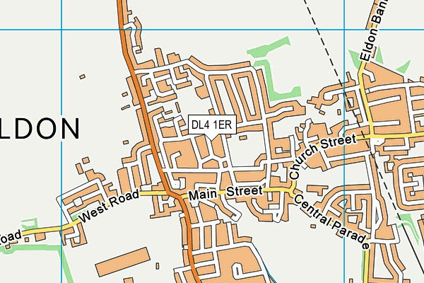 DL4 1ER map - OS VectorMap District (Ordnance Survey)