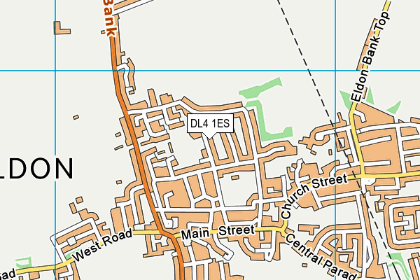 DL4 1ES map - OS VectorMap District (Ordnance Survey)