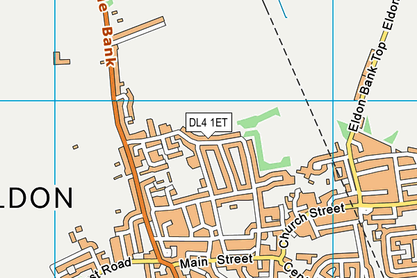 DL4 1ET map - OS VectorMap District (Ordnance Survey)