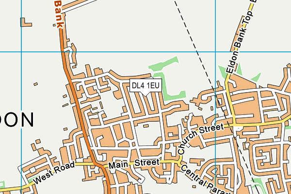 DL4 1EU map - OS VectorMap District (Ordnance Survey)