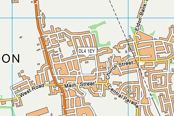 DL4 1EY map - OS VectorMap District (Ordnance Survey)