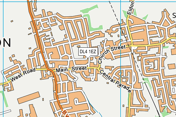 Shildon Afc map (DL4 1EZ) - OS VectorMap District (Ordnance Survey)