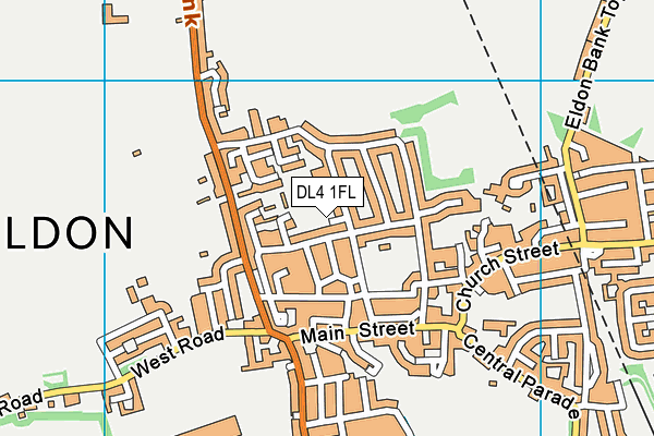 DL4 1FL map - OS VectorMap District (Ordnance Survey)