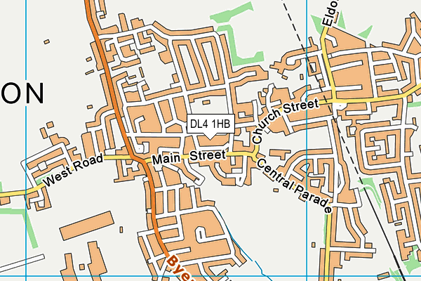 DL4 1HB map - OS VectorMap District (Ordnance Survey)