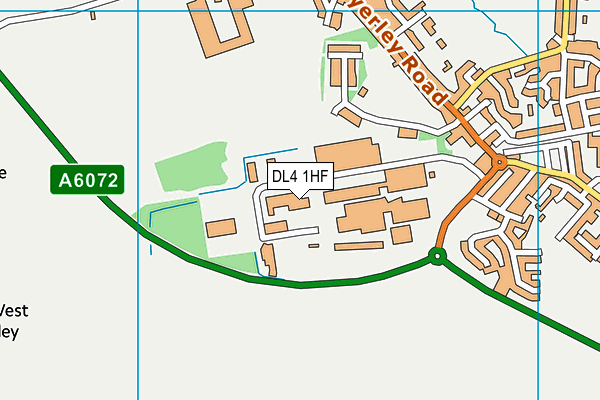 DL4 1HF map - OS VectorMap District (Ordnance Survey)