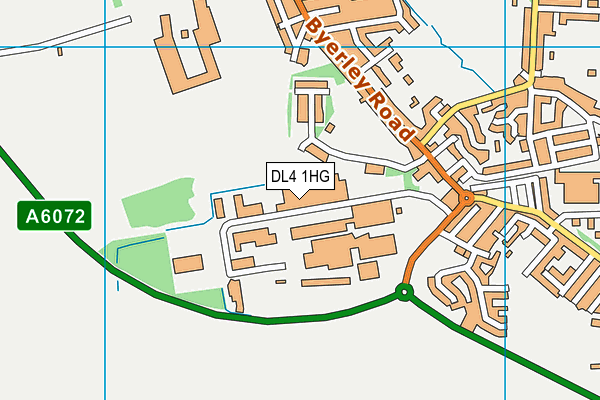 DL4 1HG map - OS VectorMap District (Ordnance Survey)