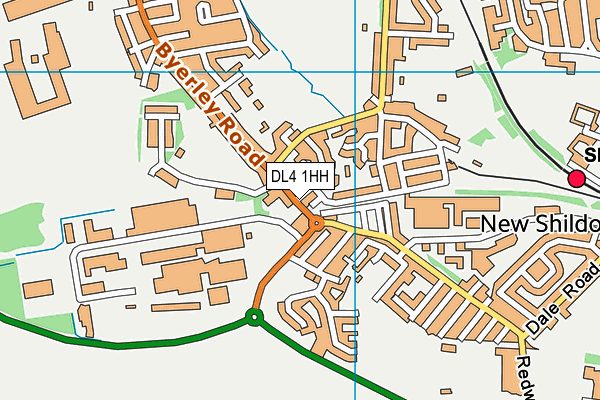 DL4 1HH map - OS VectorMap District (Ordnance Survey)