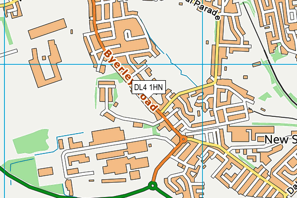 DL4 1HN map - OS VectorMap District (Ordnance Survey)
