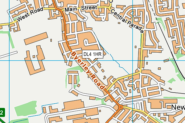 DL4 1HR map - OS VectorMap District (Ordnance Survey)
