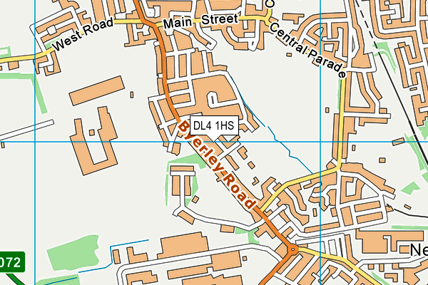 DL4 1HS map - OS VectorMap District (Ordnance Survey)