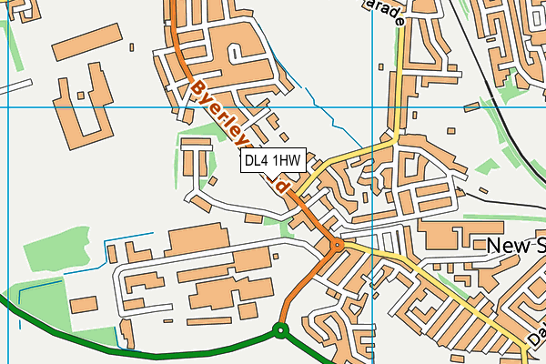 DL4 1HW map - OS VectorMap District (Ordnance Survey)