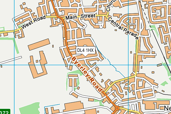 DL4 1HX map - OS VectorMap District (Ordnance Survey)