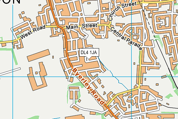 DL4 1JA map - OS VectorMap District (Ordnance Survey)
