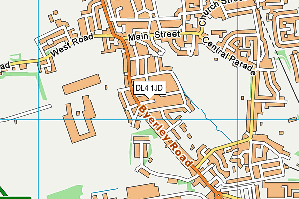 DL4 1JD map - OS VectorMap District (Ordnance Survey)