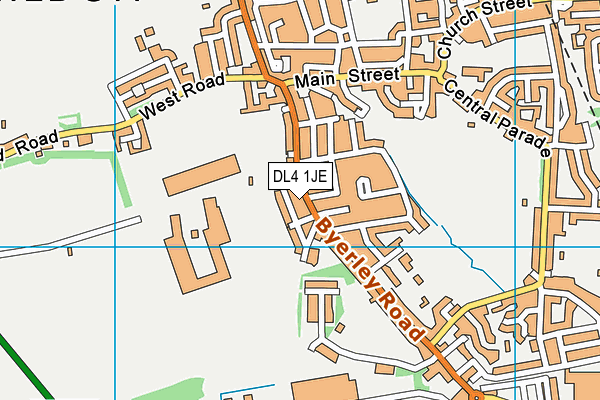 DL4 1JE map - OS VectorMap District (Ordnance Survey)