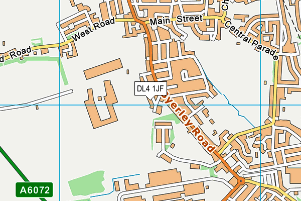 DL4 1JF map - OS VectorMap District (Ordnance Survey)