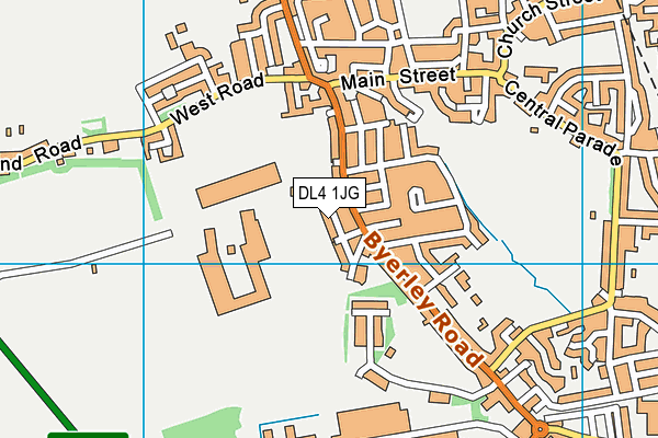 DL4 1JG map - OS VectorMap District (Ordnance Survey)