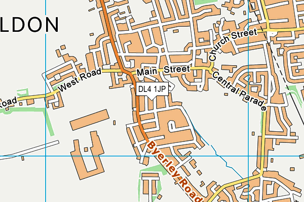 DL4 1JP map - OS VectorMap District (Ordnance Survey)