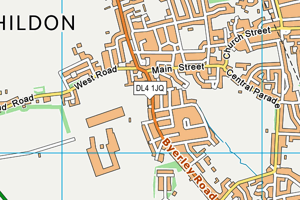 DL4 1JQ map - OS VectorMap District (Ordnance Survey)
