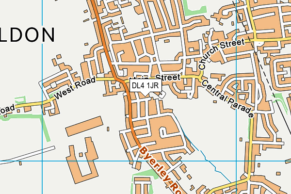 DL4 1JR map - OS VectorMap District (Ordnance Survey)