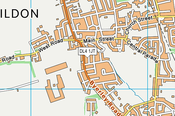 DL4 1JT map - OS VectorMap District (Ordnance Survey)