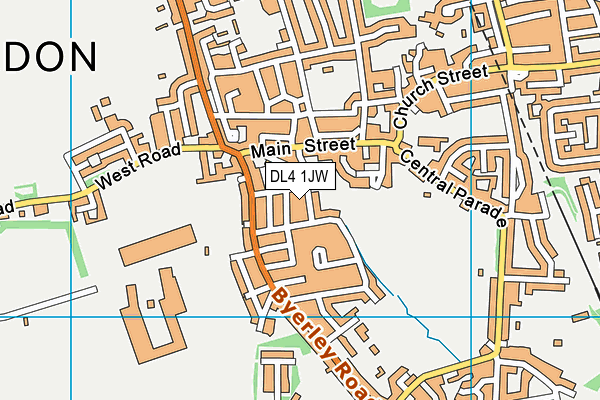 DL4 1JW map - OS VectorMap District (Ordnance Survey)