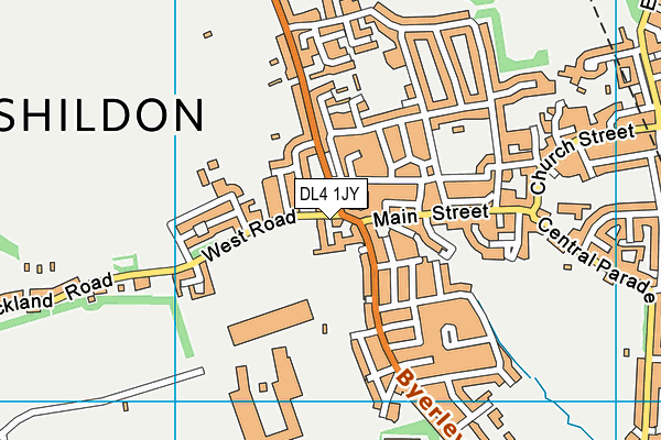 DL4 1JY map - OS VectorMap District (Ordnance Survey)